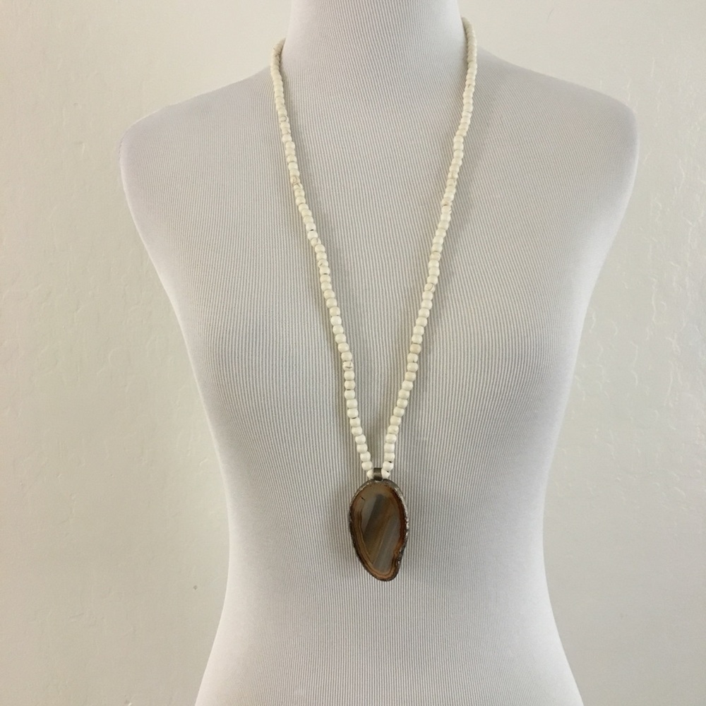 Handmade Natural Stone Boho Necklace